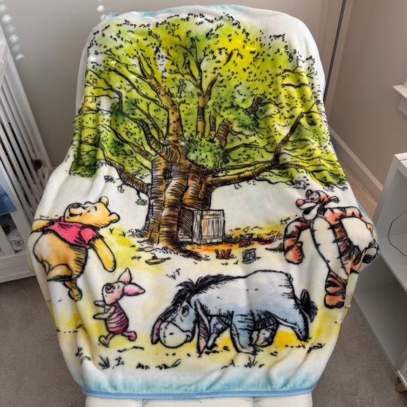 Disney Winnie The Pooh Bear & Friends Throw Blanket - Picture 8 of 8